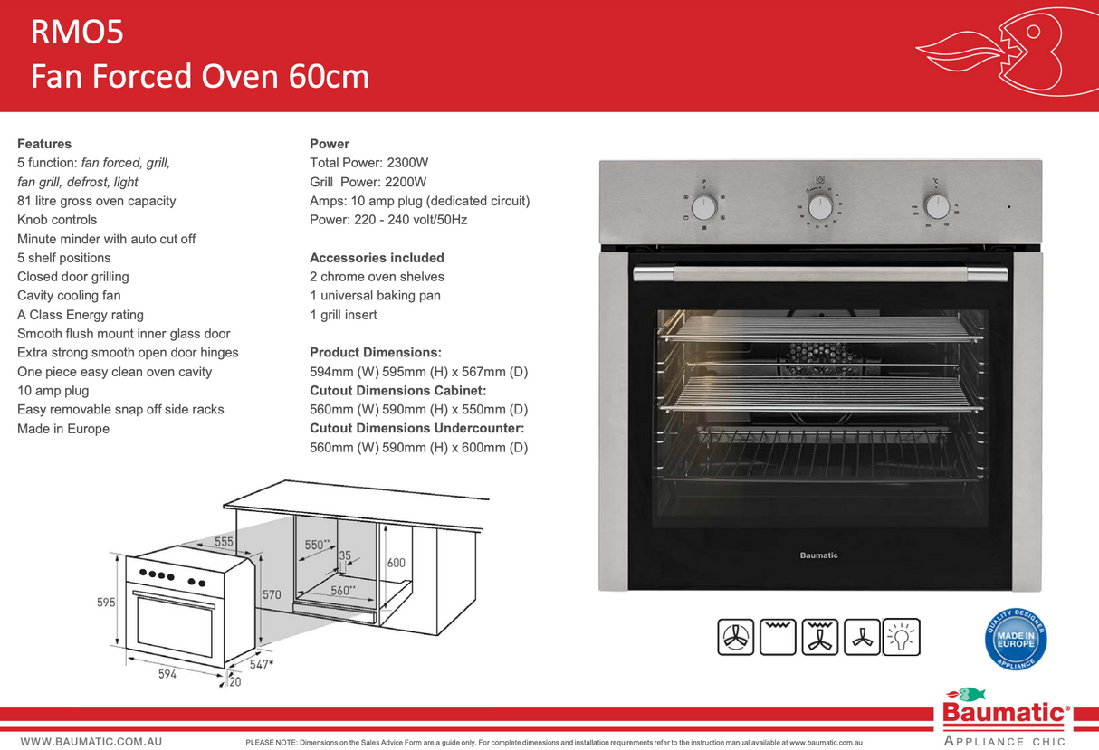 Baumatic Kitchen Appliance Package B04