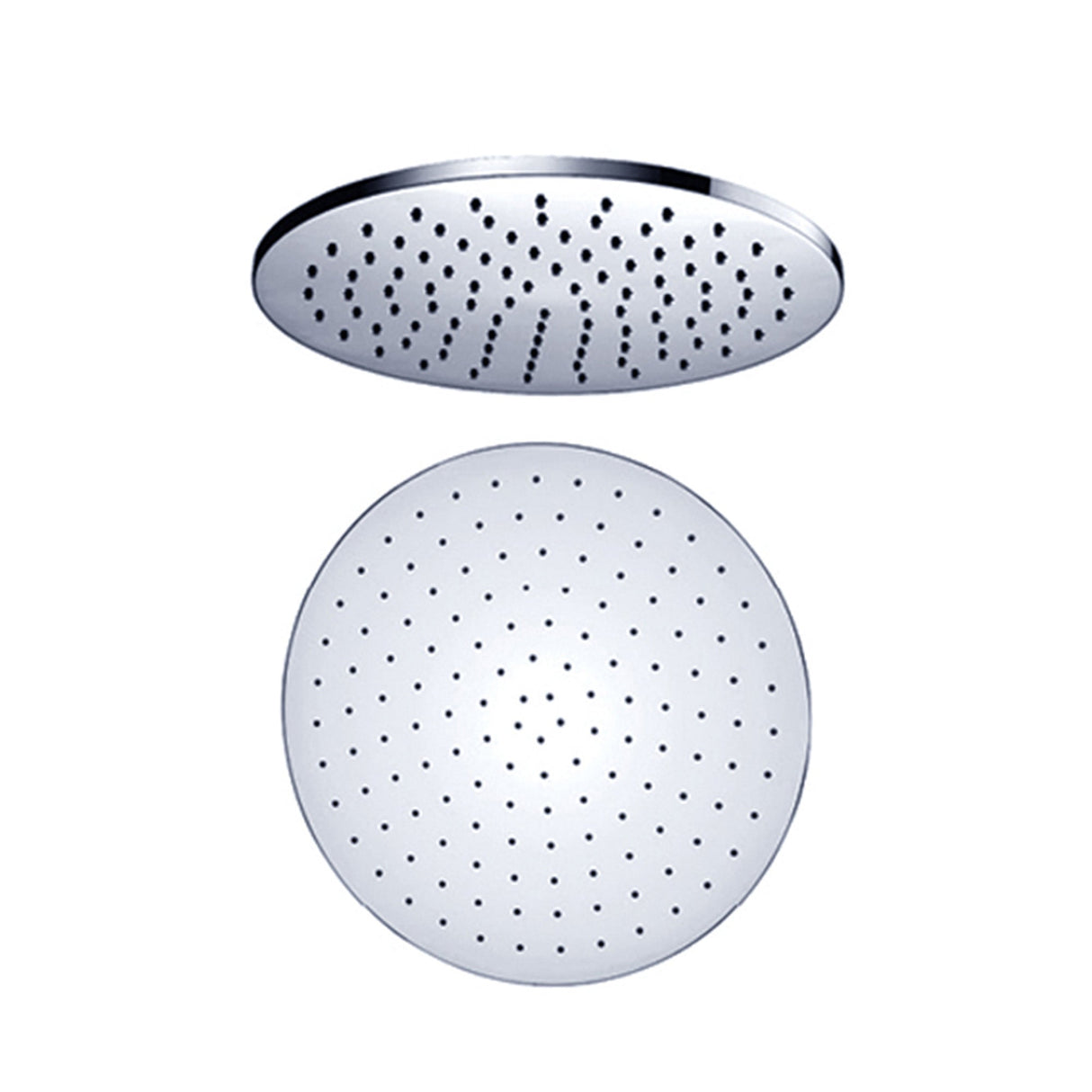 Nero Round Brass Shower Head 250mm-300mm - Chrome