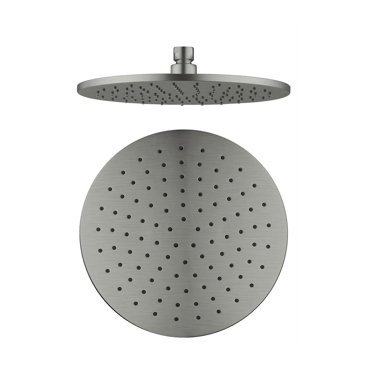 Nero NRROA1001GM Round Brass Shower Head 250mm - Gunmetal Grey