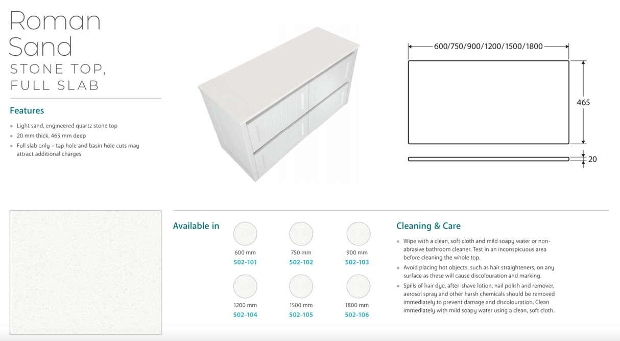 Fienza SA75RSC 750 Sarah Roman Sand Undermount Alina Scandi Oak Wall-Hung Vanity