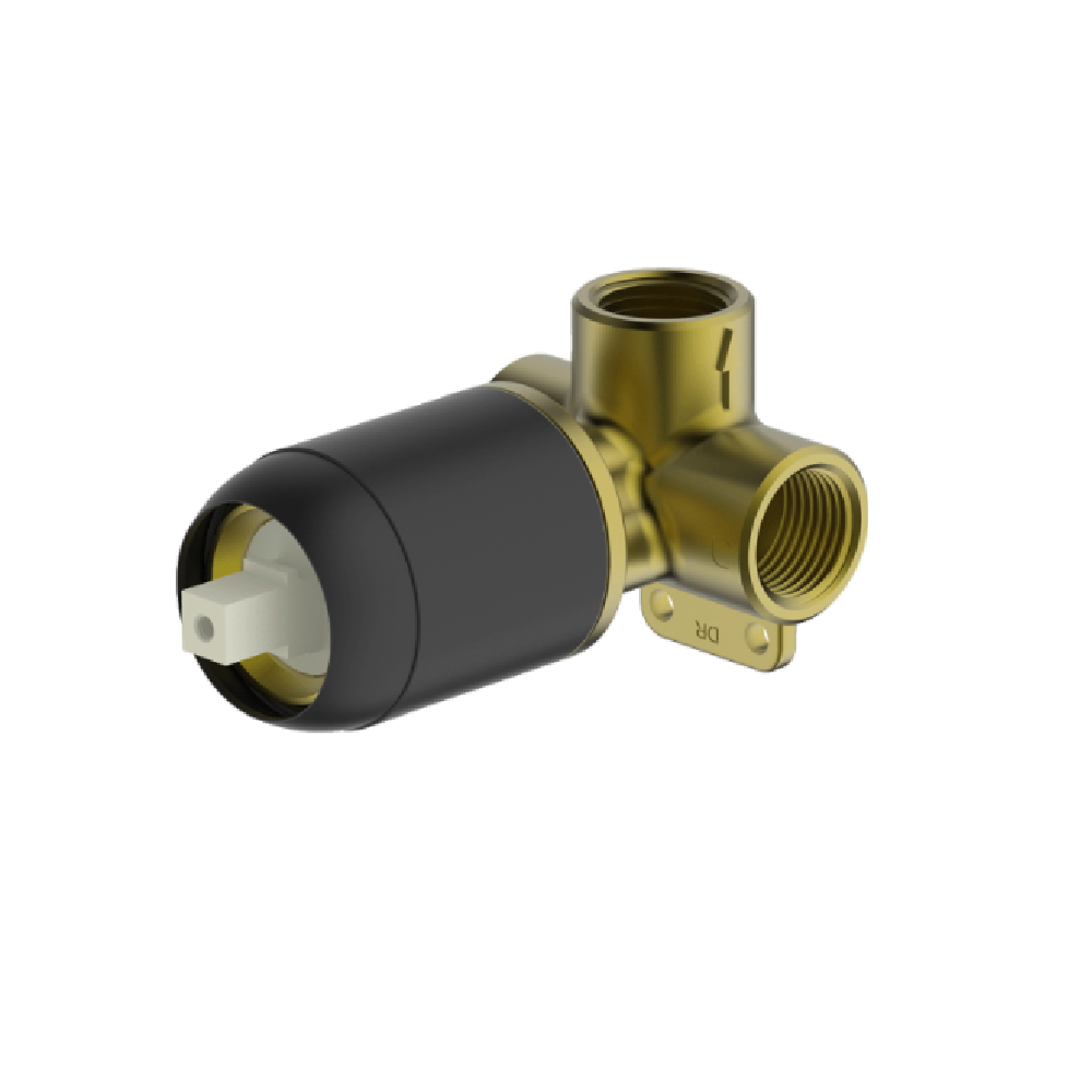 Abey Park Avenue Shower Mixer, Internal (In Wall Body), Black, SH-INT-BPC