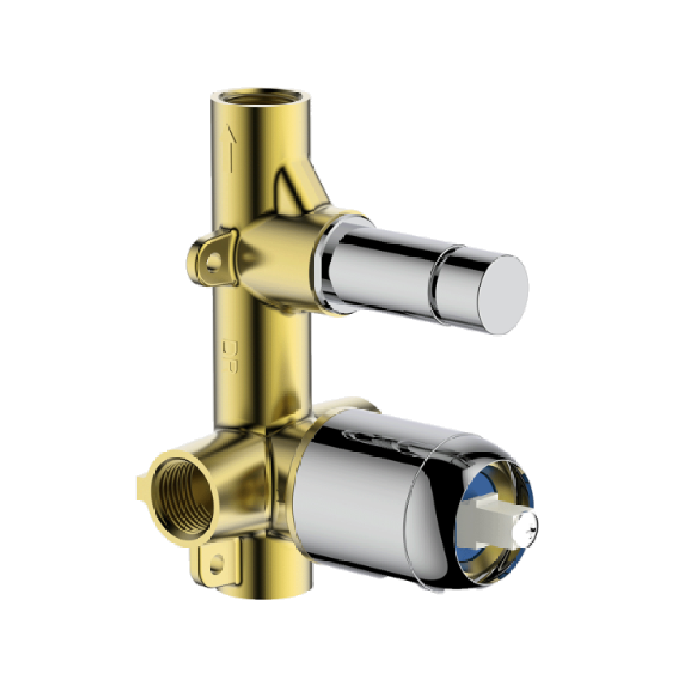 Abey Park Avenue Small Diverter Mixer, Internal (In Wall Body), Chrome, SHD-INT-SP