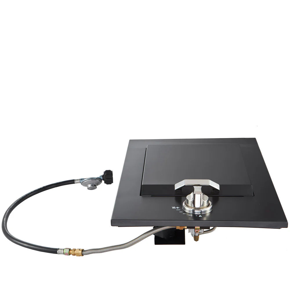 Smart SMA-DSG0010BLK Drop-In Side Burner Gas BBQ Cooktop in Black