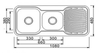 Robinhood SPC1080 Stainless Steel Kitchen Sink