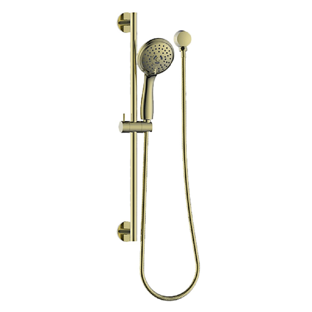 Abey Gareth Ashton Rail Shower, 3 Functions, Brushed Brass, SRA07-BB