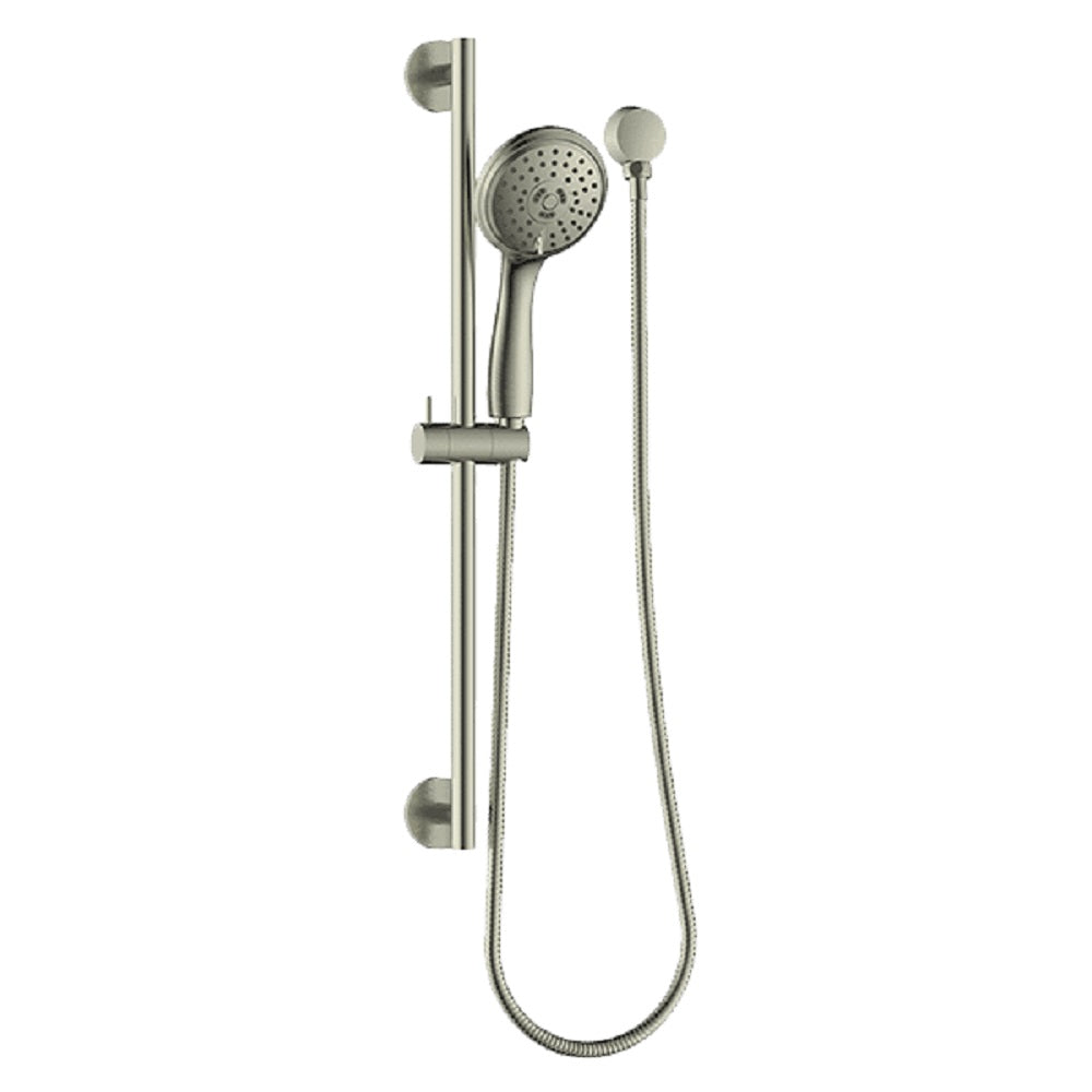 Abey Gareth Ashton Rail Shower, 3 Functions, Brushed Nickel, SRA07-BN