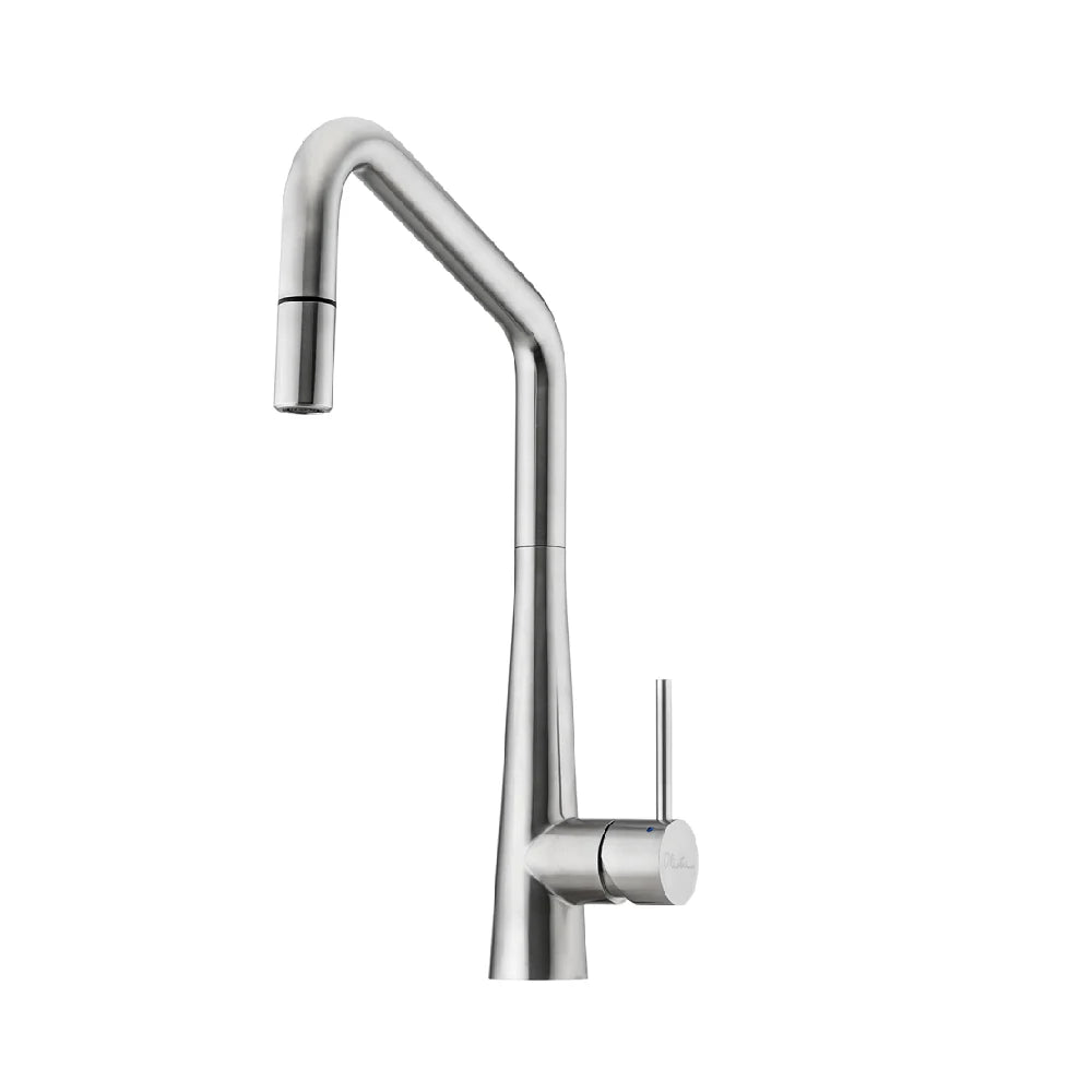 Oliveri SS31675 Essente 316 Stainless Steel Square Goose Neck Pull Out Mixer