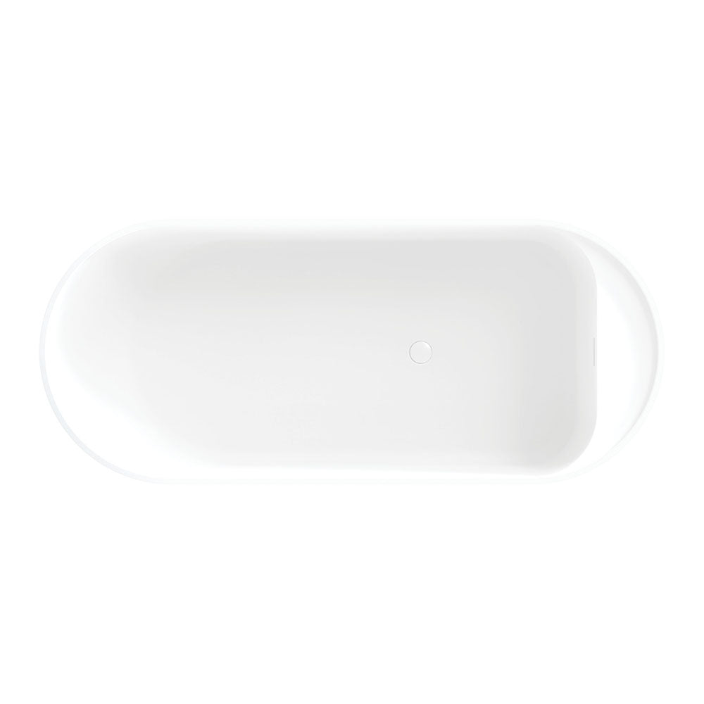 Fienza ST20-1700 Minka Solid Surface Bath, 1700mm, Matte White