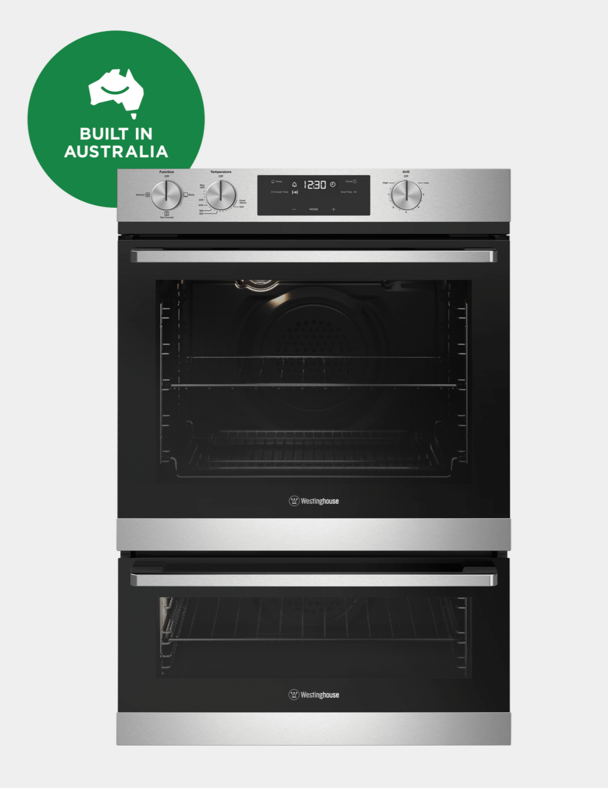 Westinghouse Wvg665Scng 60Cm Stainless Steel Fan Forced Gas Wall Oven With Separate Grill