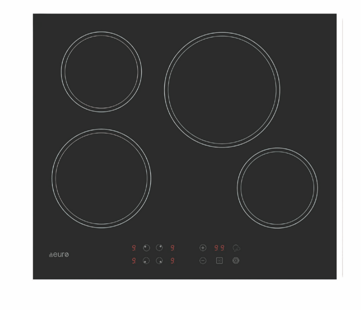 Euro Appliances Ect60Cr Touch Control Electric Cooktop Ex Display Ceramic