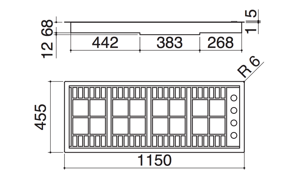 Barazza Labh1200 120Cm Stainless Steel Gas Cooktop - Order In