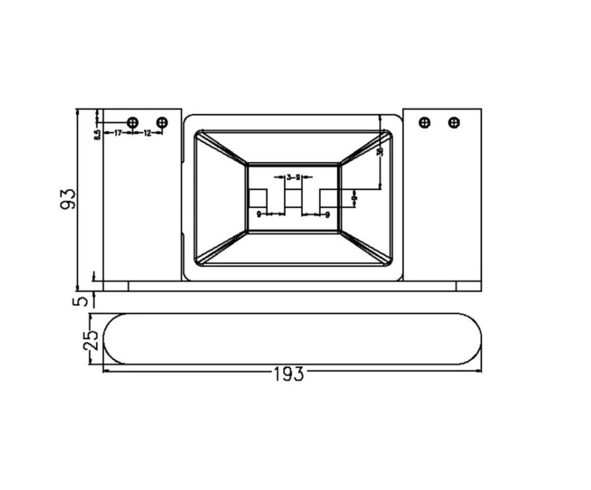Nero NR9081CH Bianca Soap Dish Holder - Chrome