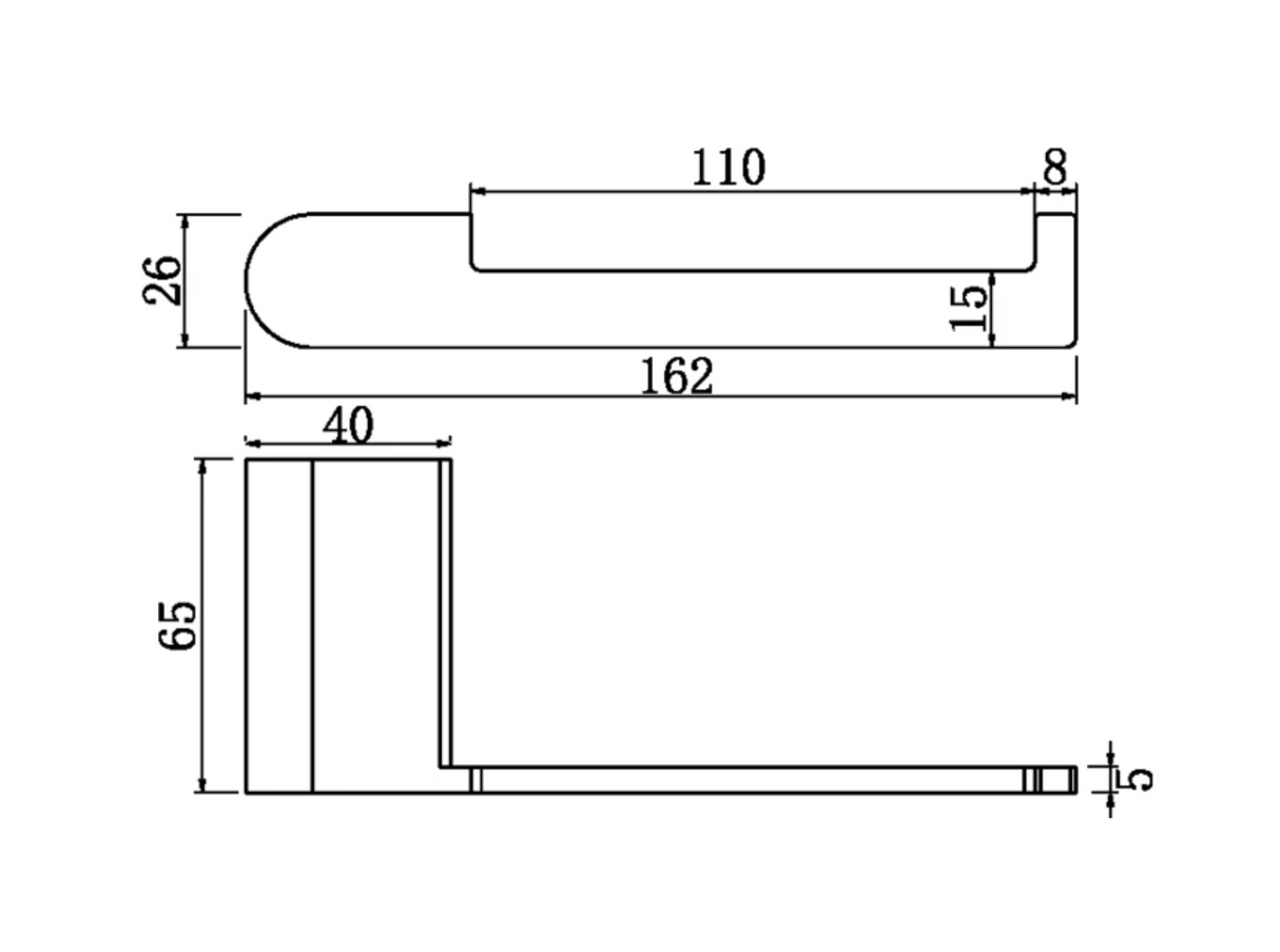 Nero NR9086BG Bianca Toilet Roll Holder - Brushed Gold