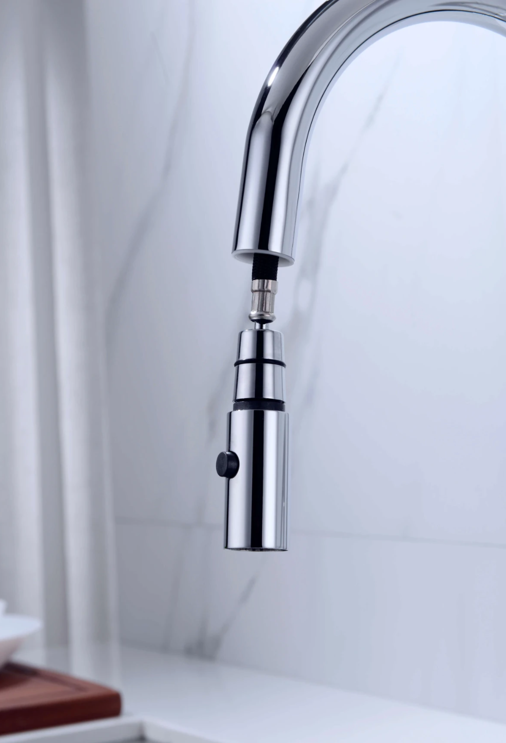 Nero NR581009cCH Dolce Pull Out Kitchen Mixer With Veggie Spray Function - Chrome