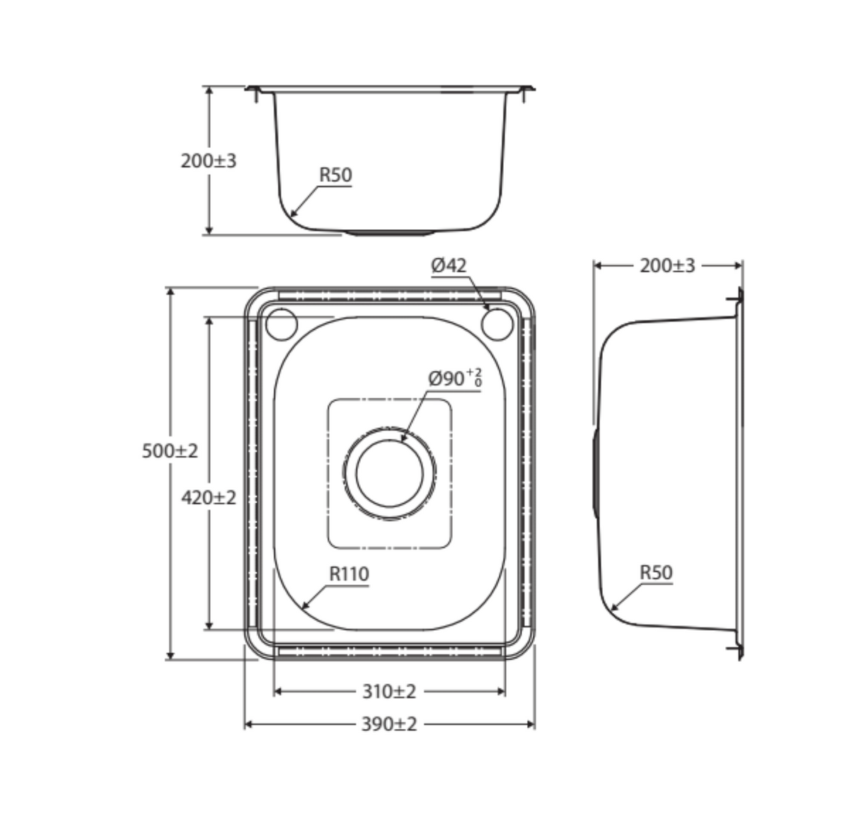 Fienza 22L Compact Laundry Sink 68200 - Special Order Insert Sinks