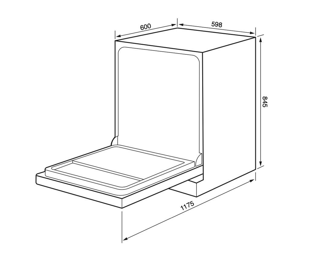 Technika 60cm black dishwasher deals