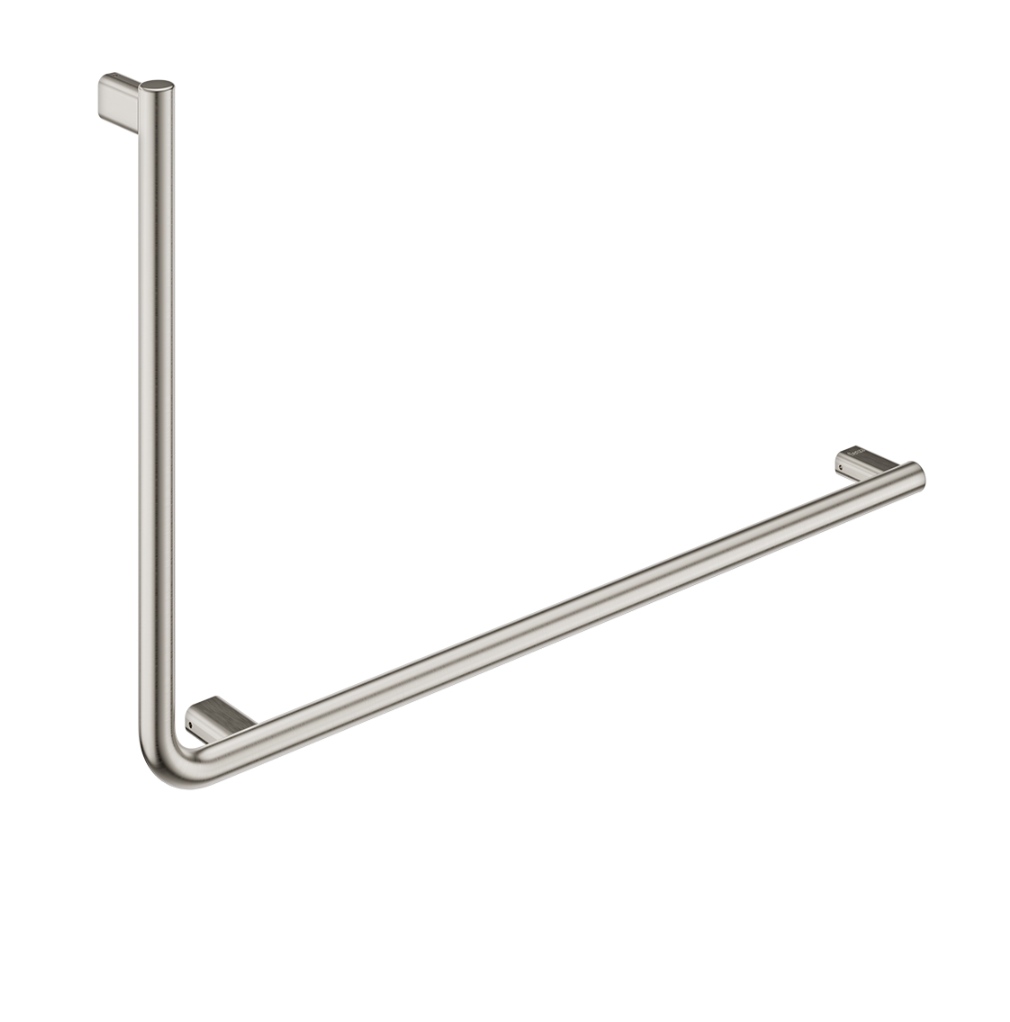 Fienza FC8357RBN 90° Care Slimline Right-Hand Rail, Brushed Nickel