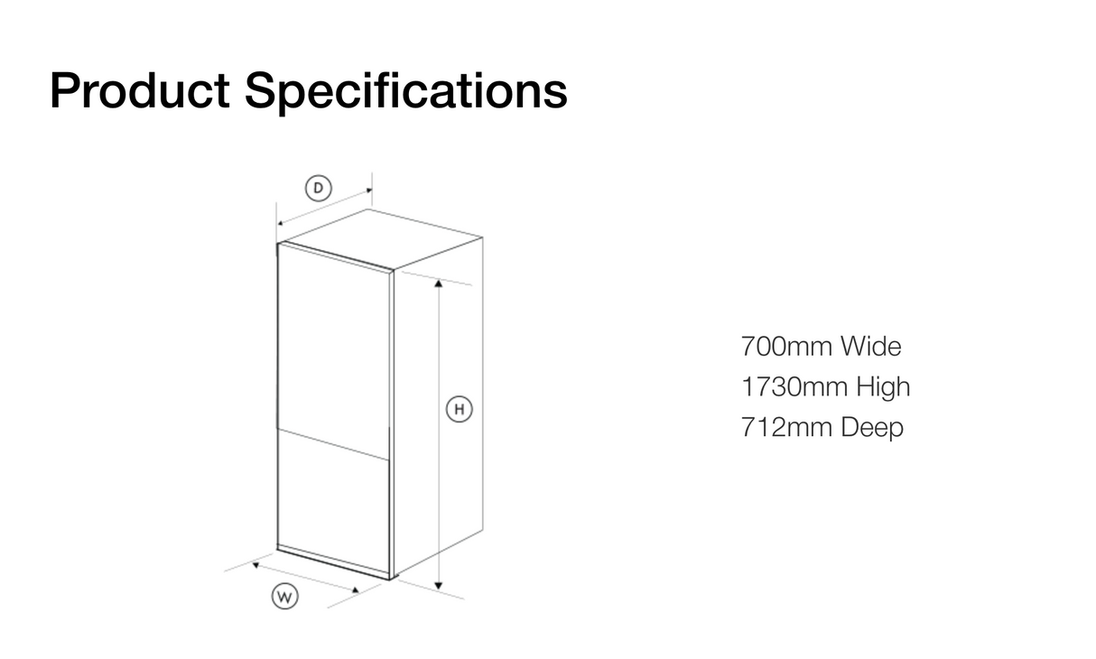 Artusi 405L Bottom Mount Refrigerator Stainless Steel AFBM462X