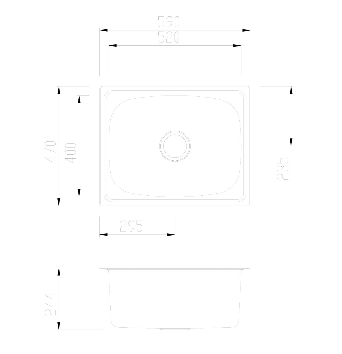 Oliveri CTUB Laundry Sink