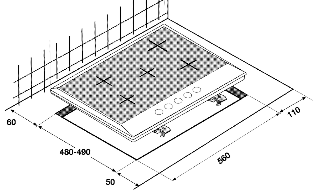 Euromaid GF7FS1 70cm Stainless Steel 5 Burner Gas Cooktop - 18MJ Wok Burner