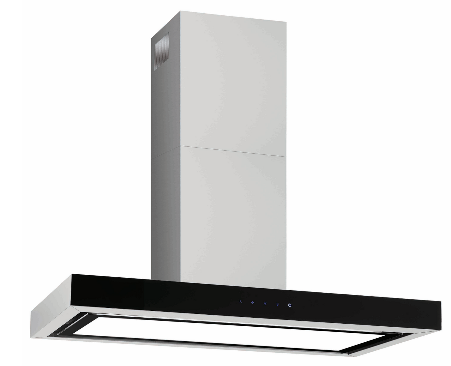 Glem Quietair GQA90TBLED 90cm QuietAir Off Board Motor Rangehood
