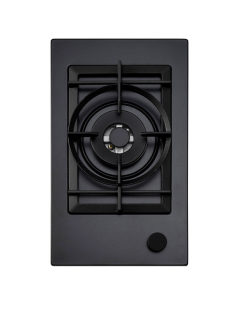 Euro Appliances EMJG30WSXBL Black Finish 30cm Domino Wok Natural Gas Cooktop