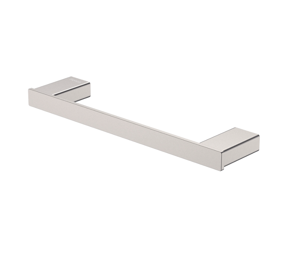 Fienza 85105BN Tono Single Towel Rail, 300mm, Brushed Nickel