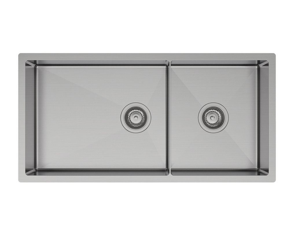 Fienza 68406 Hana Double Kitchen Sink 40L/27L