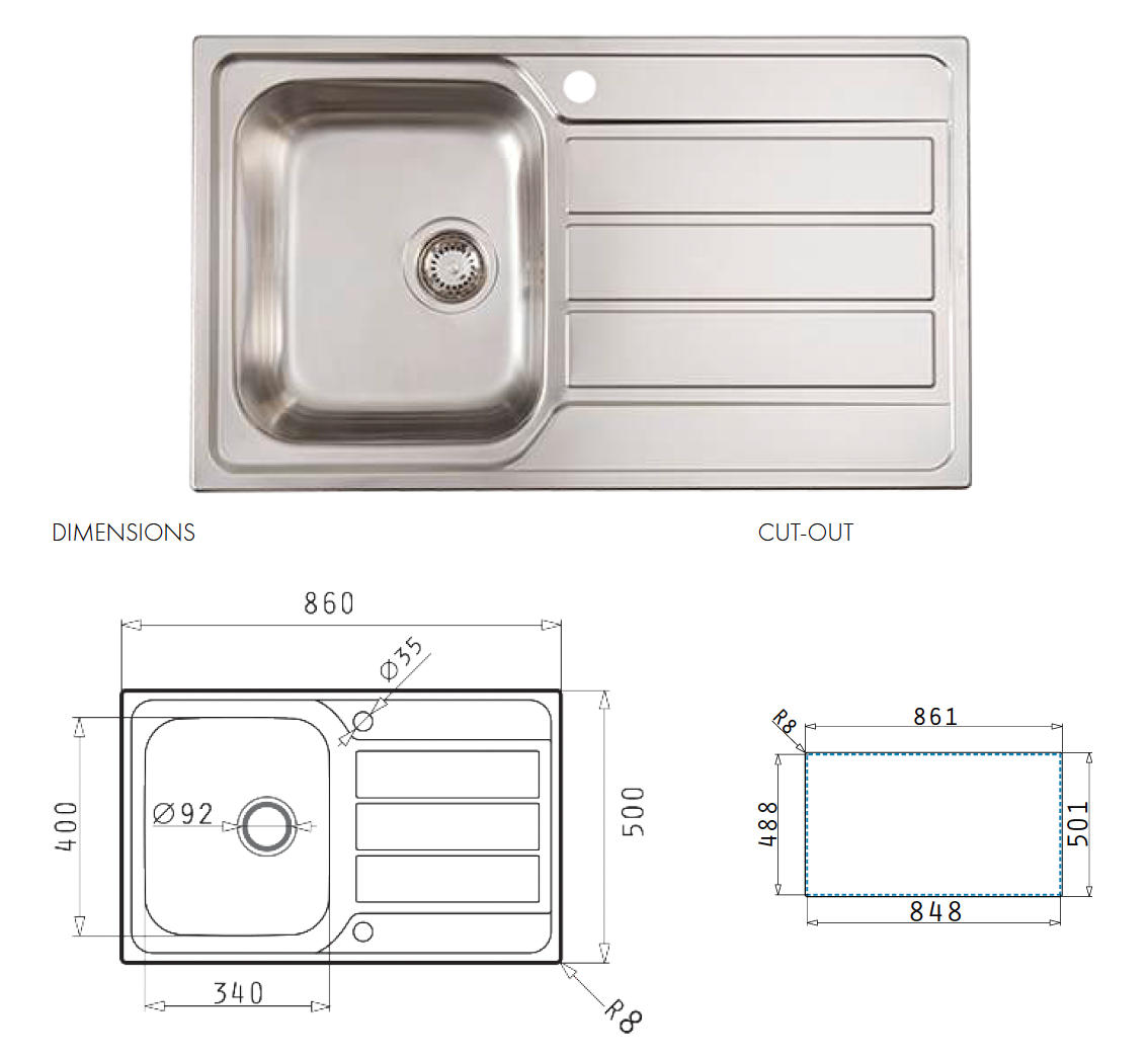 Trade Bundle TR03 60cm Electric Oven, Gas Cooktop, Slideout Hood and Dishwasher