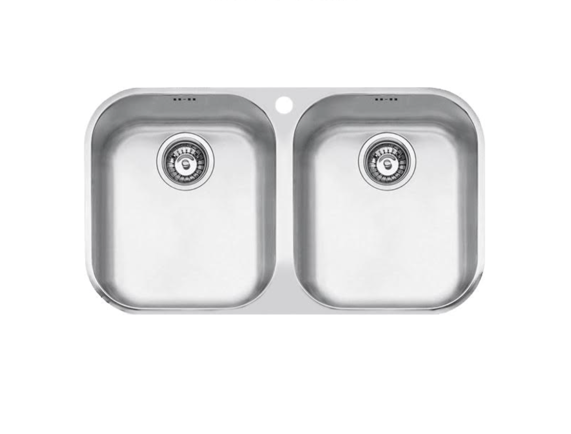 Abey Barazza BF200U B-Fast Undermount Double Bowl Sink