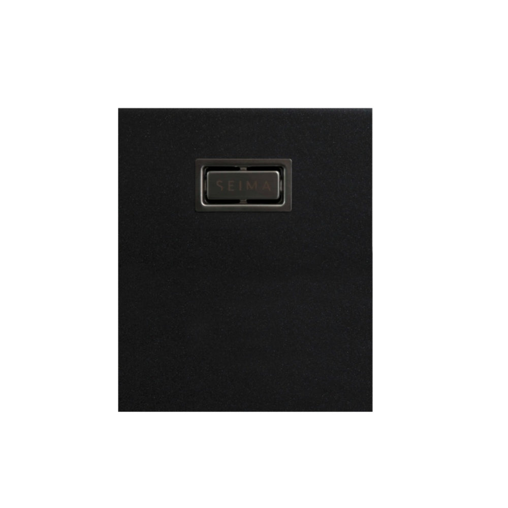 Seima 191988 Oros Sink, Abovemount, 3 Taphole, Black, 620x500mm