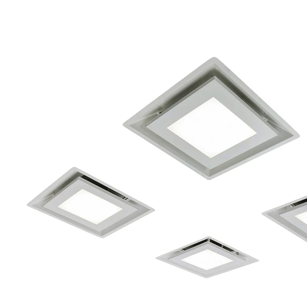 Schweigen CC-PARA4SE2 Modular Ceiling Cassette Rangehood x4 with 5000M3/Hr Twin Motor, Stainless Steel