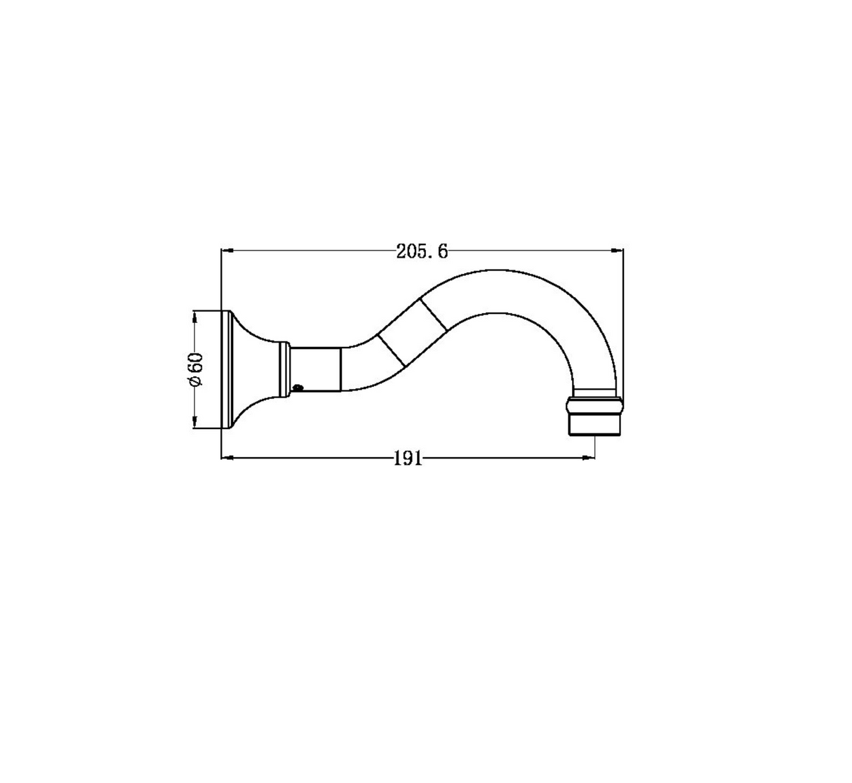 Nero NR692103MB York Basin/Bath Spout Only - Matte Black