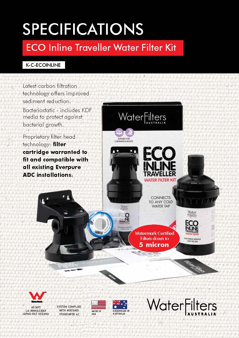 Oliveri K-C-ECOINLINE ECO Inline Traveller Filter System