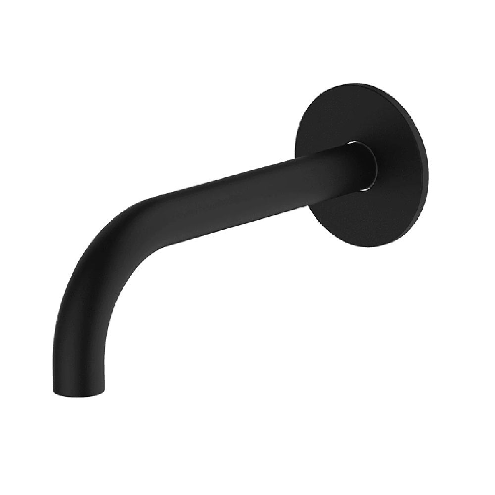 Abey Poco Curved Bath/Basin Spout, 165mm, Black, 6S-C165-B