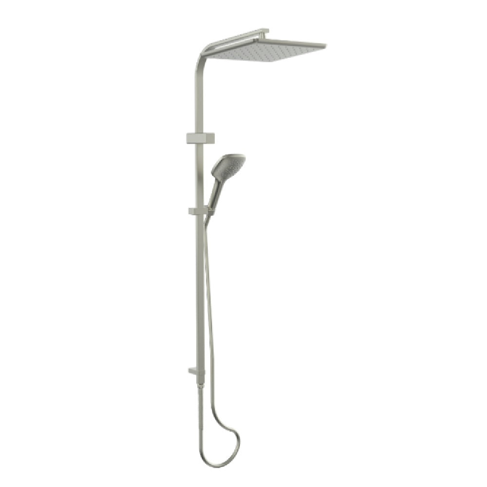 Greens Skyla Airflo Twin Rail Shower, PVD Brushed Nickel, 18690BN
