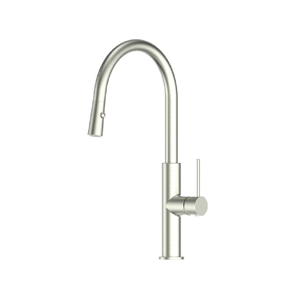 Greens Mika Pull Down Sink Mixer, PVD Brushed Nickel, LF21212542BN