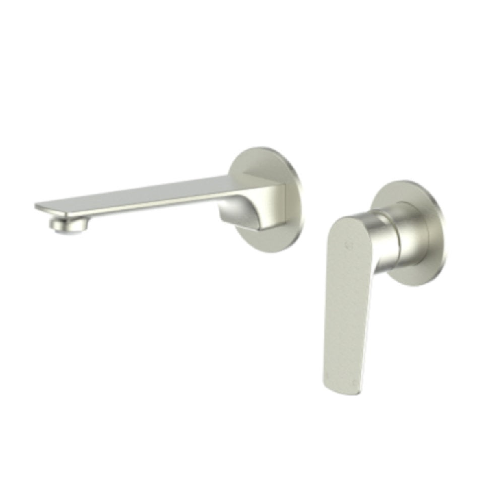 Greens Novi Wall Basin Mixer, PVD Brushed Nickel, LF24203520BN