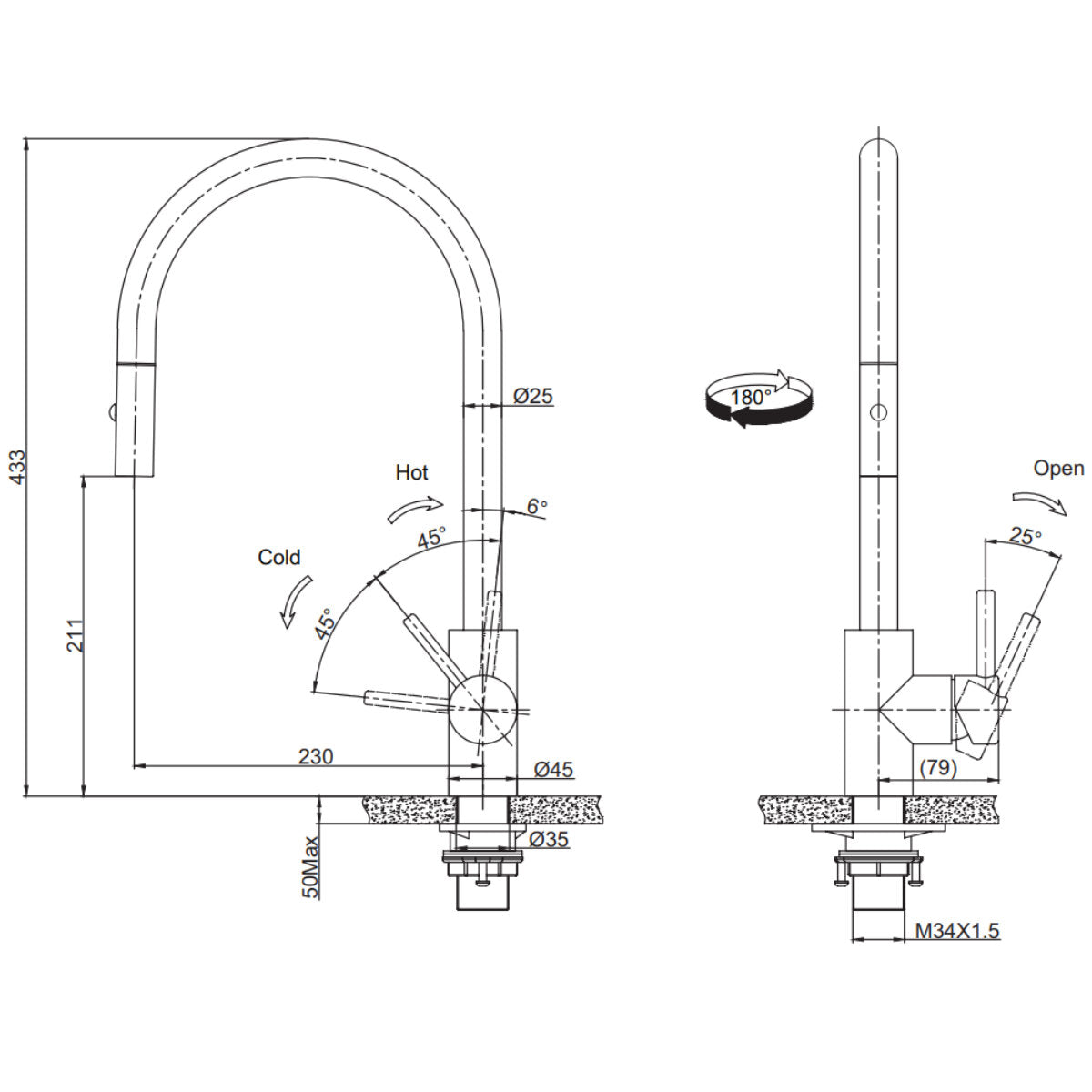 Franke Eos Neo Pull Out Tap with Vegy Spray Gold, TA9601GD