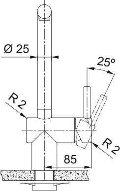Franke Atlas Neo Kitchen Tap Stainless Steel, TA9700