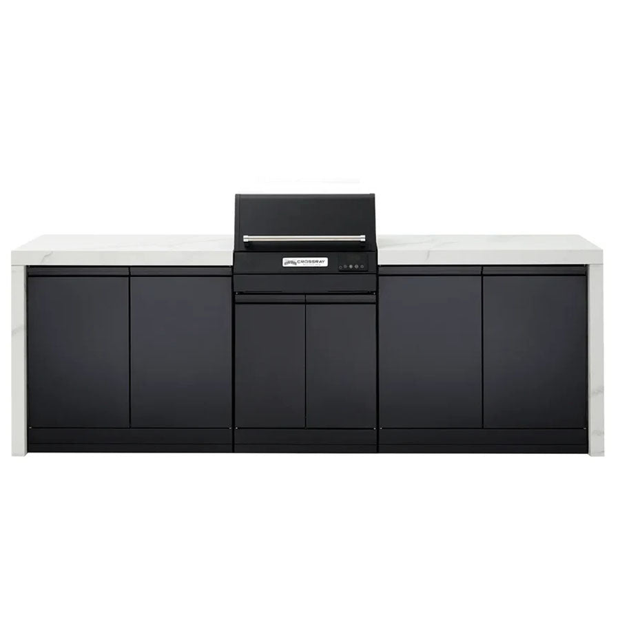 CROSSRAY TCEK-01 eXtreme Electric Outdoor BBQ Kitchen, White Top