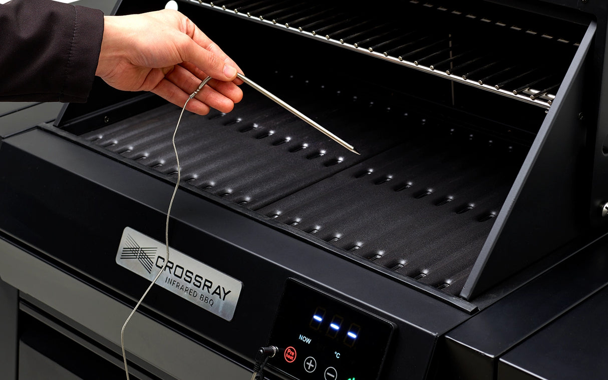 CROSSRAY TCEK-03 eXtreme Electric Outdoor BBQ Kitchen, with Drinks Fridge, White Top