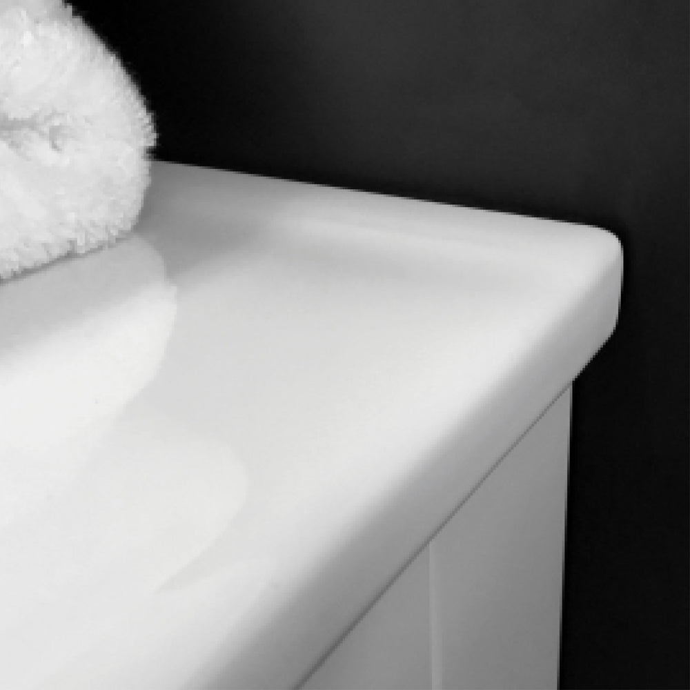 Fienza Dolce Tcl60C Fingerpull 600Mm White Vanity With Kickboard - Special Order Units
