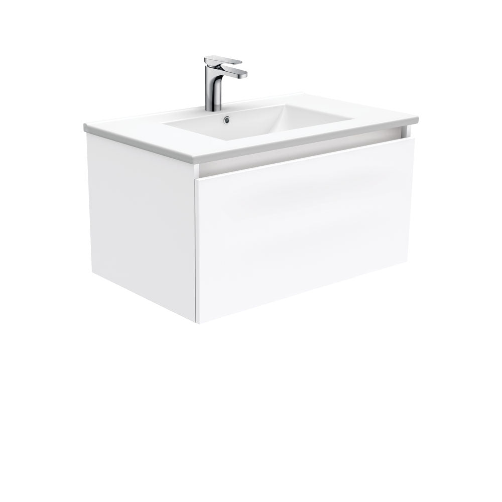 Fienza Dolce Tcl75H Manu 750Mm White Wall Hung Vanity Unit - Special Order Units