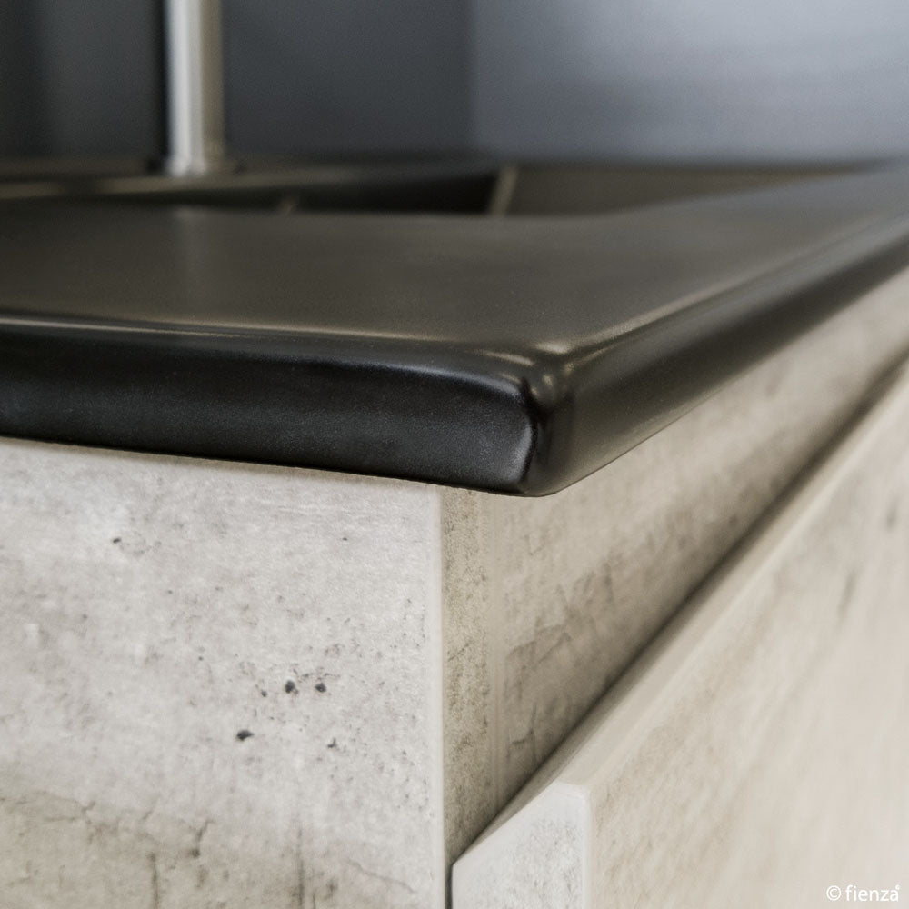 Fienza Tclb90Sr 900Mm Dolce Matte Black Scandi Oak Wall Hung Vanity Right Drawers - Special Order
