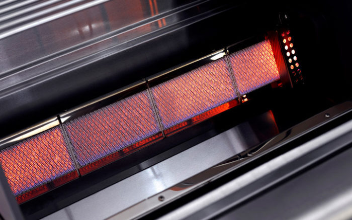 CROSSRAY TCS4FL Infrared 4 Burner In-Built BBQ, Stainless Steel