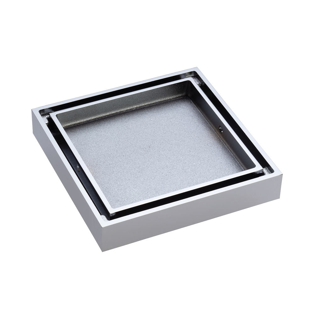 Fienza TIW85DCP Square Tile 2-in-1 Floor Waste, 88mm Outlet, Chrome
