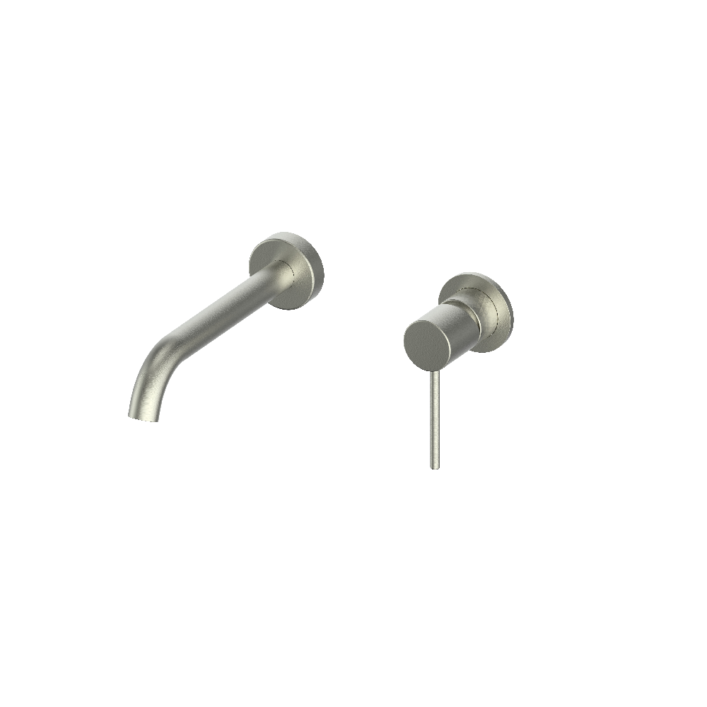 Greens Tesora Wall Basin Mixer, PVD Brushed Nickel, 21302521