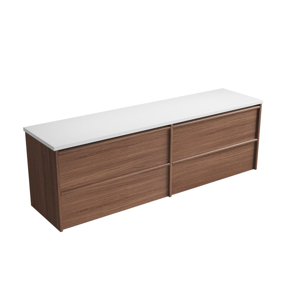 Aulic 1800mm VE1800WWN Venetta Framed Wall Hung Vanity Walnut