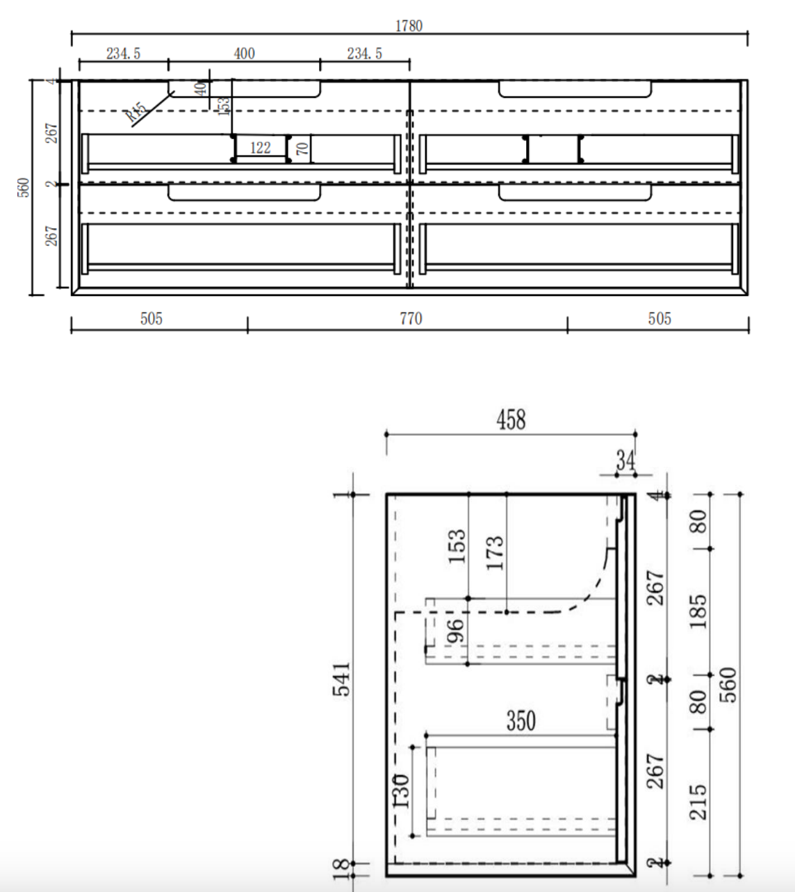 Aulic 1800mm VO1800WHA Voulari Framed Wall Hung Double Vanity, Harvest Oak